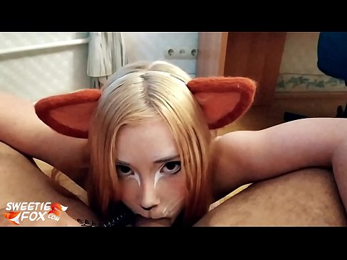 ❤️ Kitsune anameza mboo na kumeza mdomoni Ponografia tu ❌